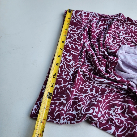 LOFT Skirt Floral Print Pull On Stretch Elastic Waist Women Rayon Petite SP - Picture 4 of 7